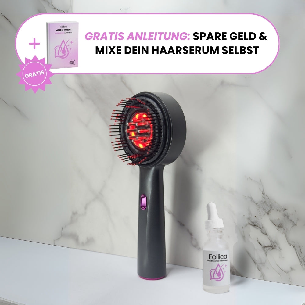 Follica 3-in-1 Bürste für Kopfhaut & Haarwachstum